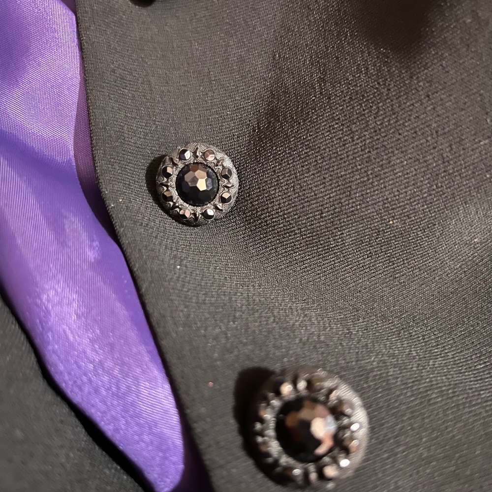 Tahari 3/4 Sleeve Tie Front, Cowl Neck Girly Blazer Jacket - super unique - Picture 6 of 8